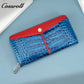 Most Selling Products  cowhide wallet  crocodile texture patent leather