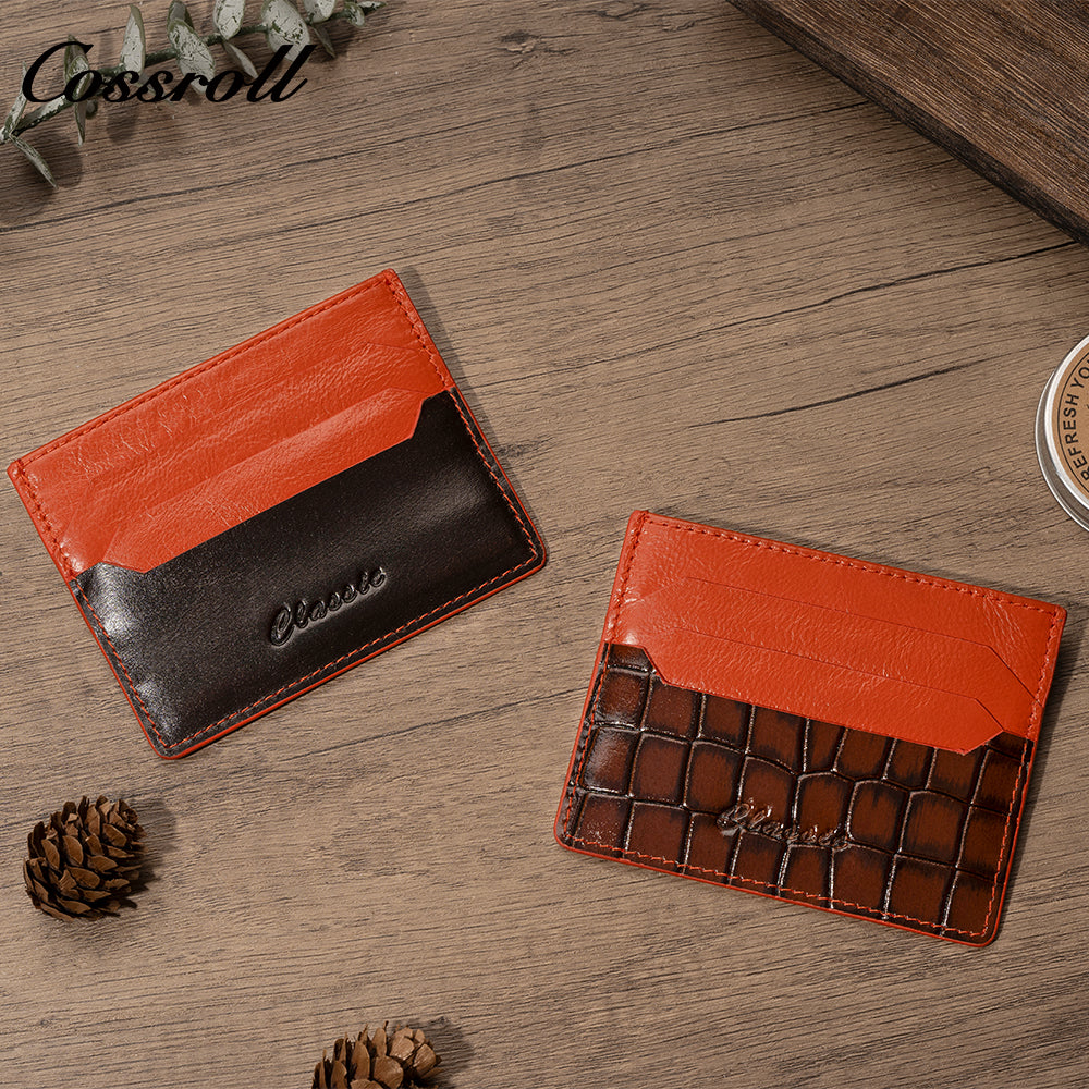 Crocodile card holder card protector business card storage ID card holder