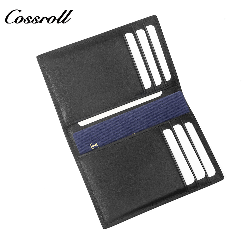 Diamond Quilted Genuine Leather Bifold Card Wallet, Multi-Layer Slots Portable Card Holder for Passport, ID Documents & Daily Cards