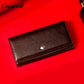 Factory custom short simple leather purse for women cowhide coin bag for women purse money clip