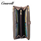 Factory hot selling new original crack bright leather wallet multi-card