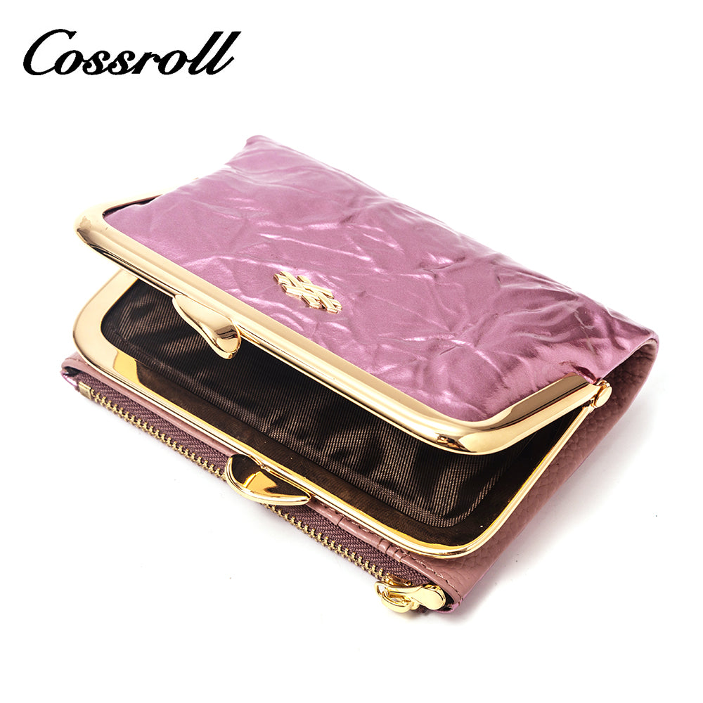 2024 Best New Products dark blue long leather wallet women With Top Selling