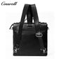 Genuine Leather Briefcase for Men, Large Capacity Laptop Handbag, Multi-Functional Business Commute Bag, Support Handheld / Shoulder / Crossbody / Backpack Carry