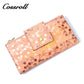 New factory custom printed leather money baotou layer cowhide change card bag cowhide hold women's purse custom