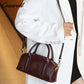 Spring and summer new leather women's bag crossbody bag retro commuter handbag female niche senior texture shoulder bag