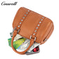 Top-grain leather Boston bag, premium vintage handbag for women, can be carried by hand, on the shoulder, or crossbody
