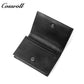 Diamond Quilted Genuine Leather Coin Card Wallet, Minimalist Portable Bifold Short Purse for Daily Commute