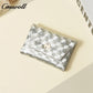 2024 fashion simple solid color texture small bag summer coin purse