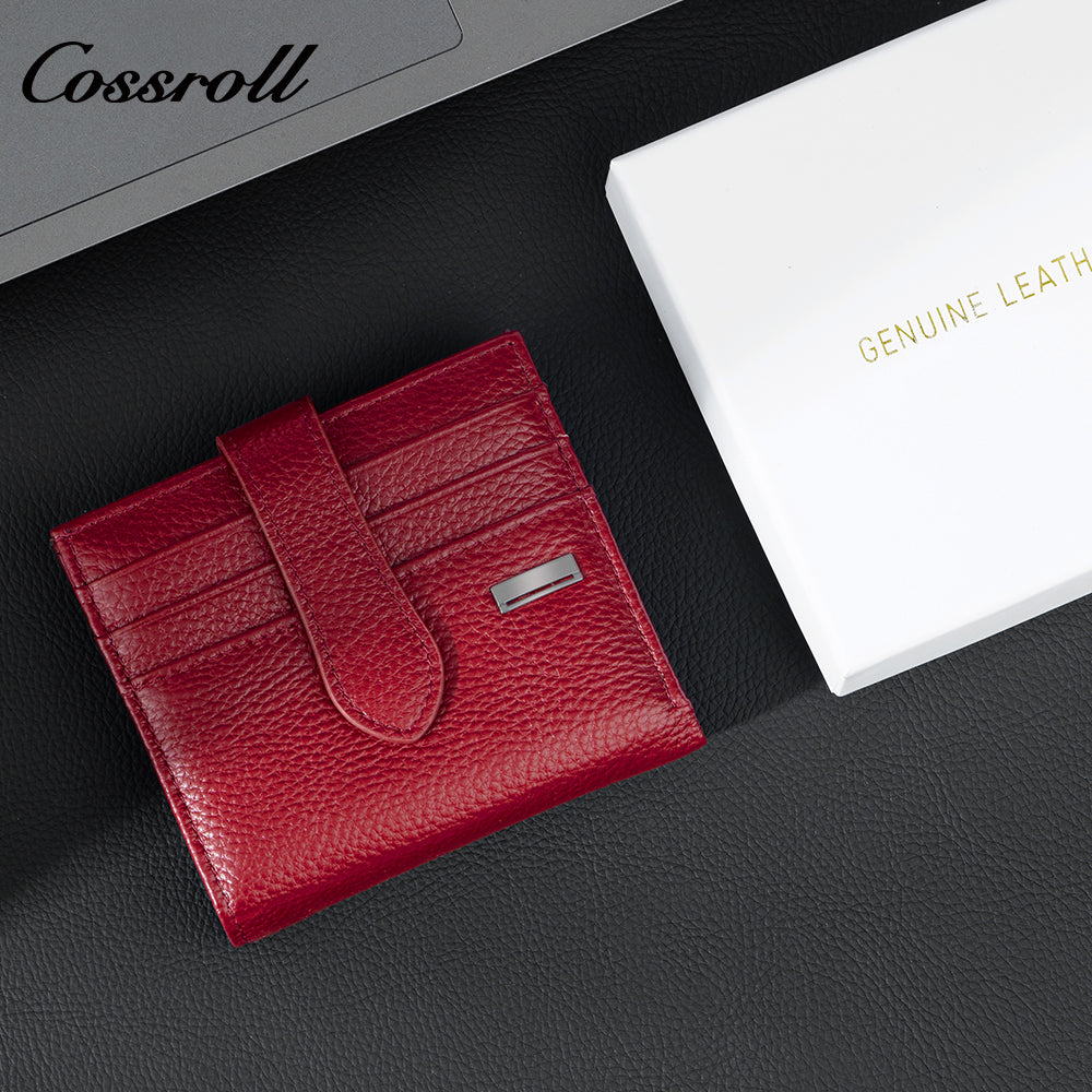 Genuine Leather Business Card Holder, Women's Wallet, ID and Credit Card Holder, Driver's License Case