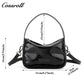 Oil wax cowhide bag female new fashion hundred with shoulder bag senior sense of niche retro commuting crossbody bag
