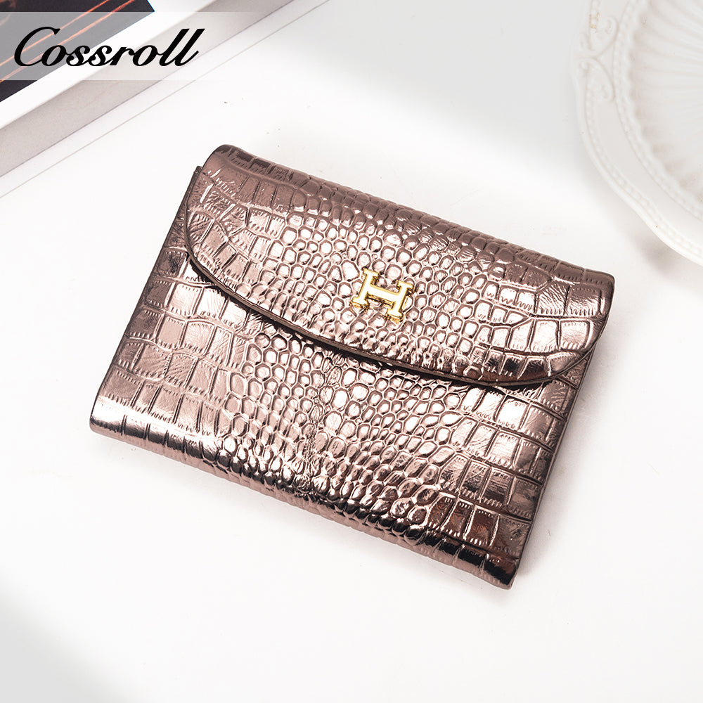 Hot Sale High Quality  leather luxury crocodile texture Genuine Leather