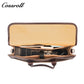 Men's Full Grain Leather Briefcase, Large Capacity Flap Laptop Handbag, Genuine Leather Business Commute Office Bag