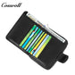 Men's Wallet Cowhide England Business Men Solid Color Photo ID Coin Zipper Short Wallet