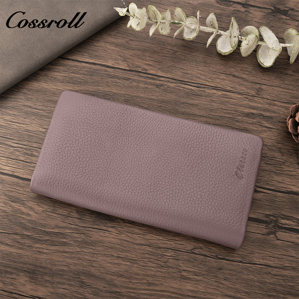 Fashion Cross-border Foreign Trade Multi Card Slots Card  Long Ladies Wallet Ladies Premium Leather Genuine Coin Purse