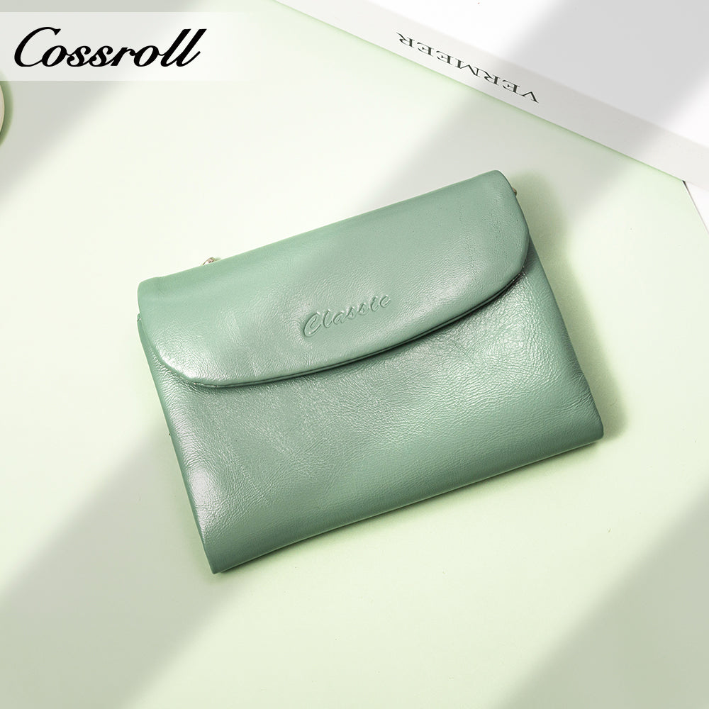 China Hot Sale wallets for women fashionable oil wax leather