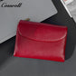 Genuine Leather Fashionable High-End Short Women's Wallet, Top Layer Soft Cowhide, Large Capacity