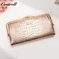 Best Selling Quality girls ladies dollar bill wallet crocodile texture Genuine Leather