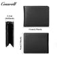 Head Cowhide Black Bifold Wallet with Coin Position Multi Card Position Hot Sale Classic Money Clip