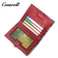 Innovative design Women's purse Real leather purse multi-carte checked leather