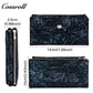 Leather women's purse Multi-functional pattern fashion short long cowhide wallet multi-card holding bag factory custom