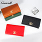 Women's Wallet ins Trendy Solid Color Simple Folding Coin Purse Genuine Texture Net Red Lock Wallet walle