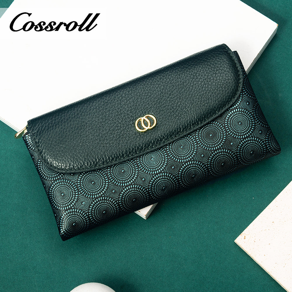 New Design Wholesale black leather women's wallet With lower Price