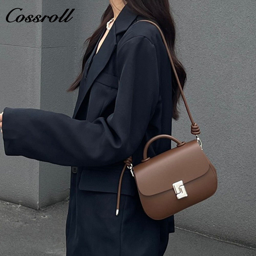 Saddle bag niche high-grade underarm bag women's crossbody bag leather women's bag large capacity cowhide shoulder bag