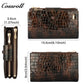 Best Selling Quality ladies dollar bill wallet crocodile texture Genuine Leather