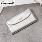 Leather wallet 2024 new fashion long wallet card bag cowhide socialite banquet small bag