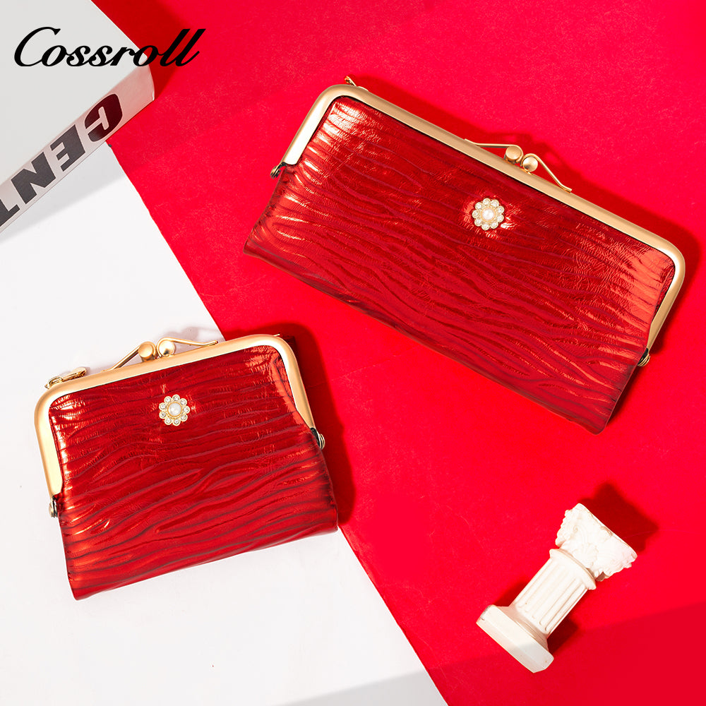 Best Selling  leather luxury  women small wallet Genuine Leather