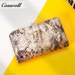 Manufacturers customized serpentine leather purse women's long cowhide women's multi-layer multi-card large capacity