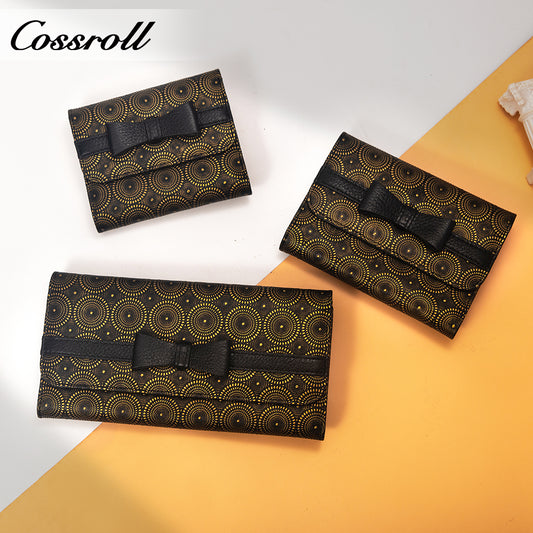 Hot Sale & High Quality Customized  for women geniune leather wallet