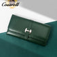 New Product black small leather wallet women's with factory price