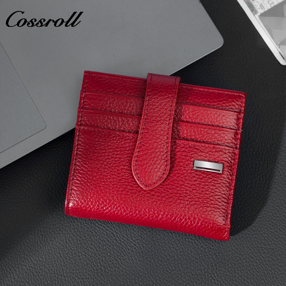 Genuine Leather Business Card Holder, Women's Wallet, ID and Credit Card Holder, Driver's License Case