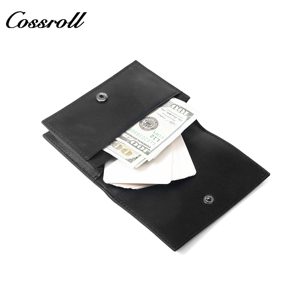 Diamond Quilted Genuine Leather Coin Card Wallet, Minimalist Portable Bifold Short Purse for Daily Commute