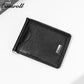 Customised Plain Layer Cowhide Men's Wallet Genuine Leather Money Clip Multifunctional