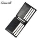 Men's Diamond Quilted Genuine Leather Money Clip Wallet, Ultra Slim Bifold Multi-Slot ID & Card Holder