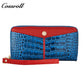 Most Selling Products  cowhide wallet  crocodile texture patent leather