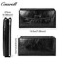 Popular Decorative genuine leather purse handmade long wallets oil wax leather ladies handmade Elegant