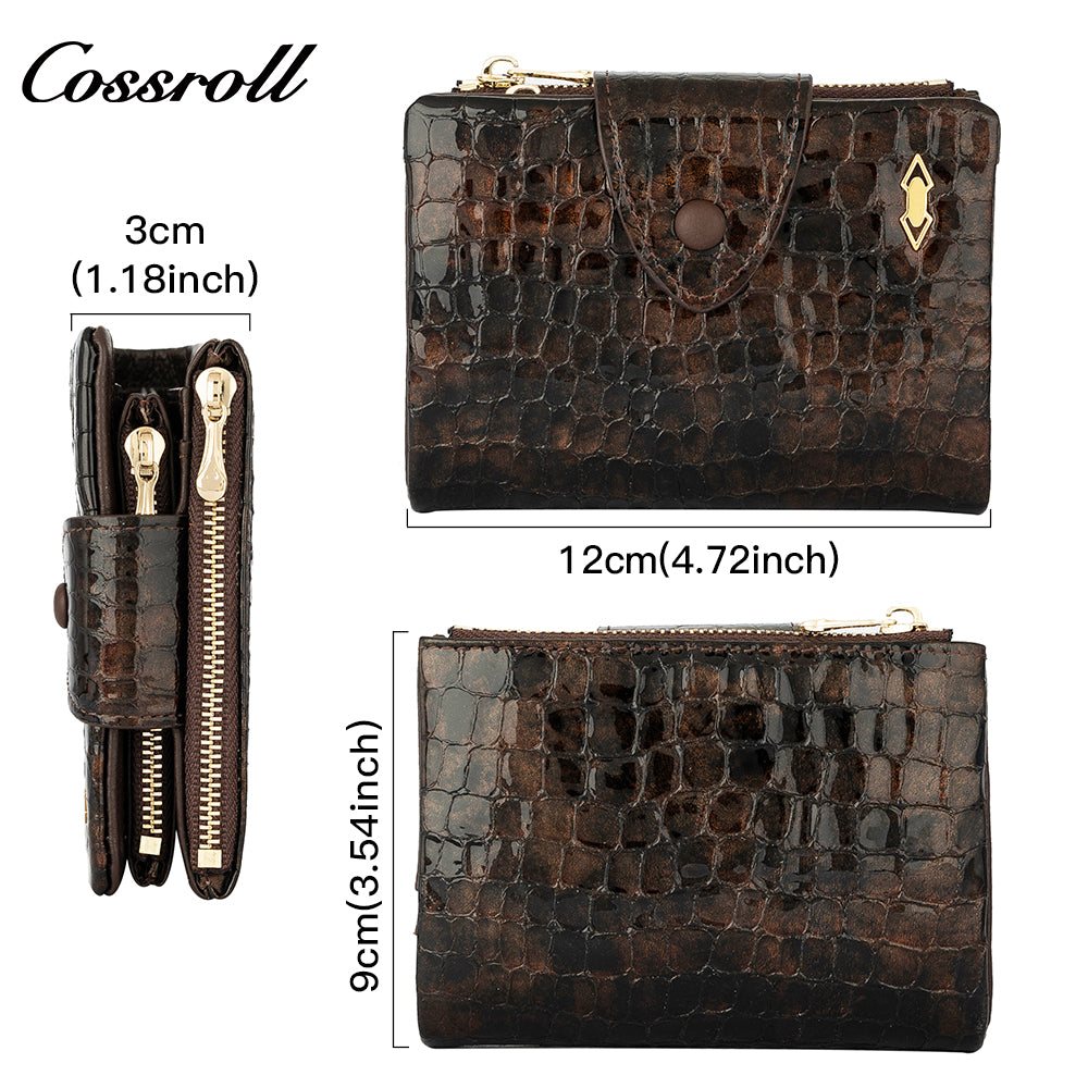 The Lowest Price genuine women  crocodile texture Genuine Leather