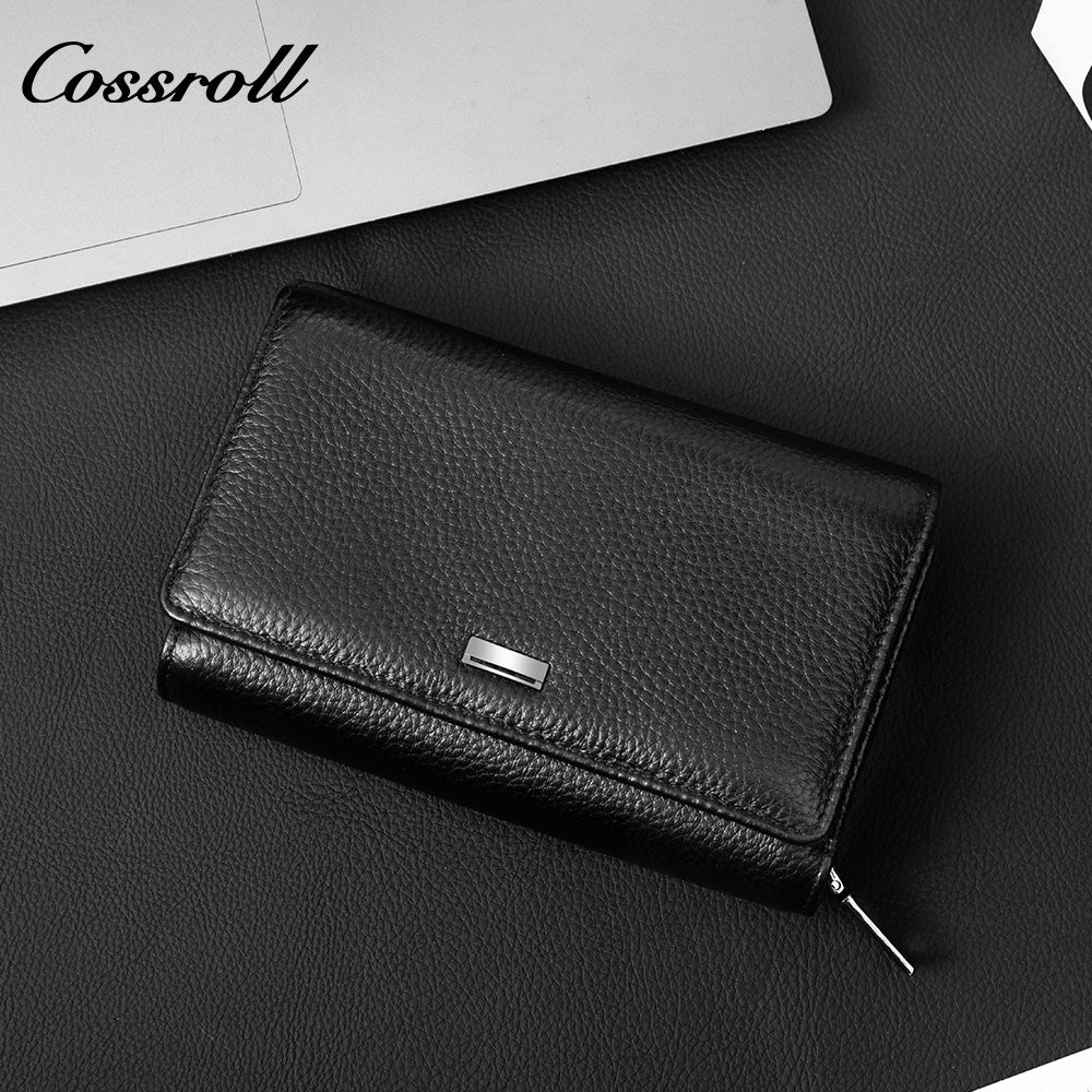 Leather Grain Multi-functional Zipper Card Wallet with Coin Pocket