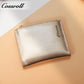 New leather wallet short first layer cowhide women's advanced sense purse small purse for women pearl pattern