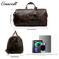 Crazy horse leather tote top layer cowhide travel bag to make old duffel bag Leather travel bag chunky shoulder bag