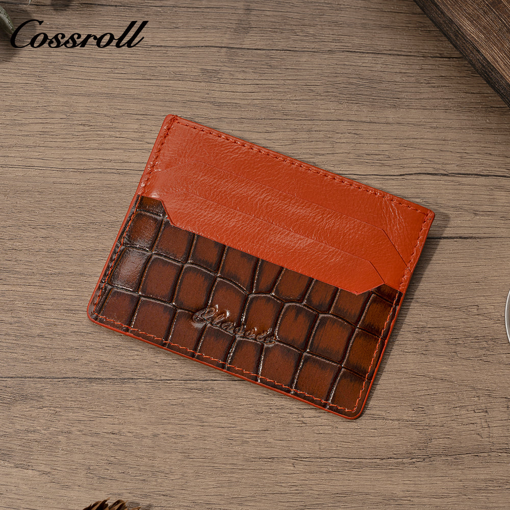 Crocodile card holder card protector business card storage ID card holder