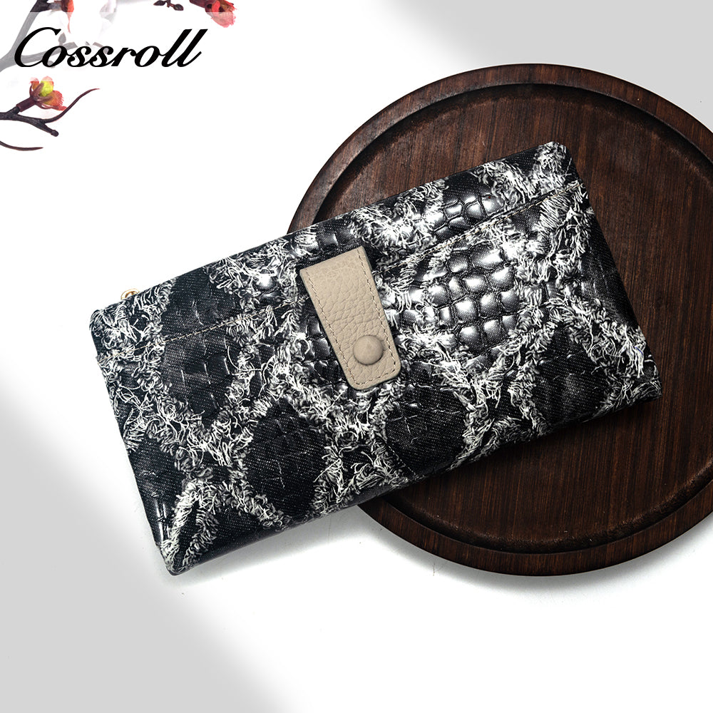 Best selling promotional price Luxury leather Travel Printed Alligator textured leather