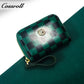 New leather wallet short first layer cowhide women's advanced sense purse small purse for women