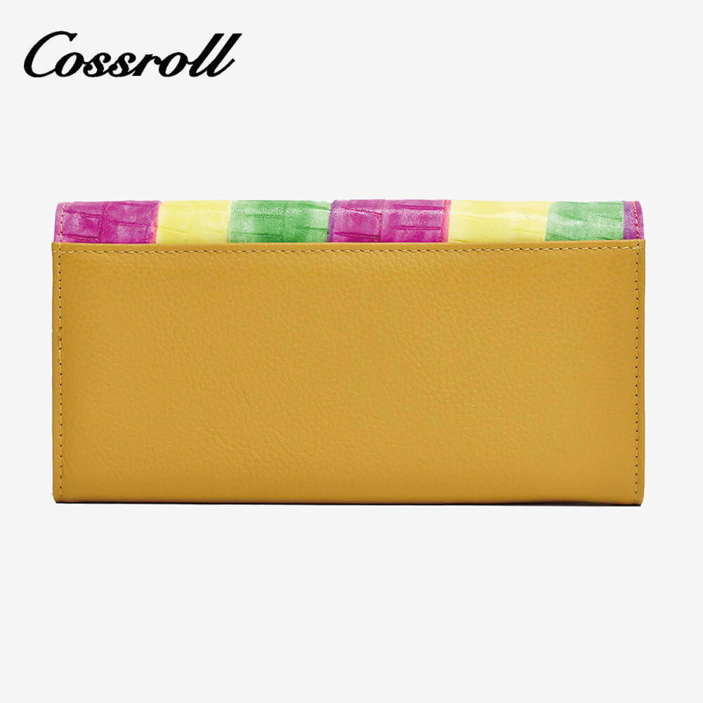 Multicolor Long Women Leather Wallet Manufacturer