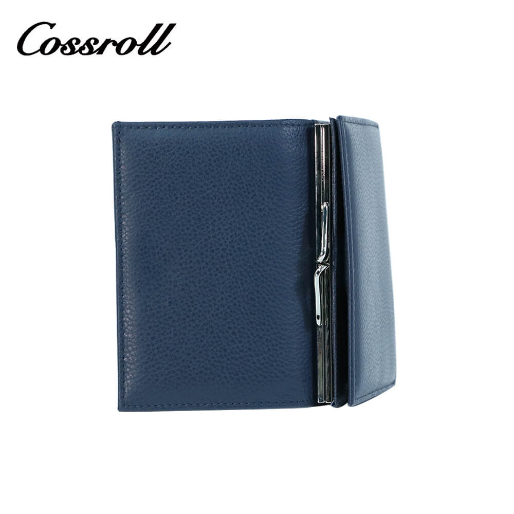 Cossroll Women Leather Coin Purse Trifold Short Wallets Wholesale Manufacturer