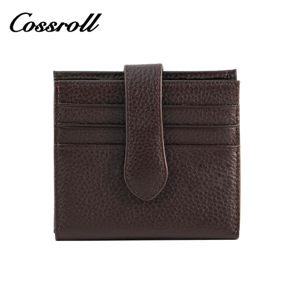Cossroll Bifold Genuine Leather Short Card Wallets Wholesale