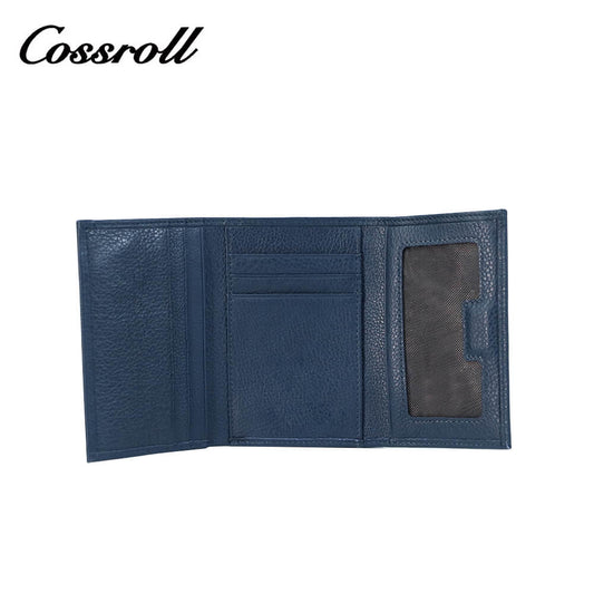 Cossroll Leather Coin Trifold Short Wallets Wholesale Manufacturer